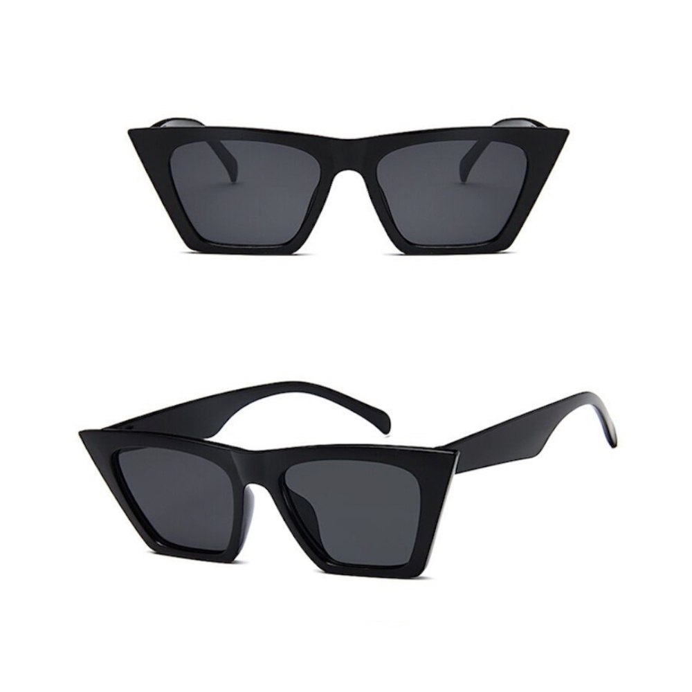Black Square Sunglasses – Oversized Fashion Frame with Dark Lenses